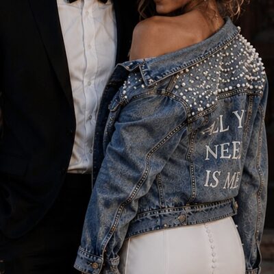 chaqueta denim novia